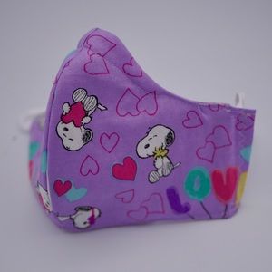 Snoopy Valentine’s Day Triple layered mask 😷